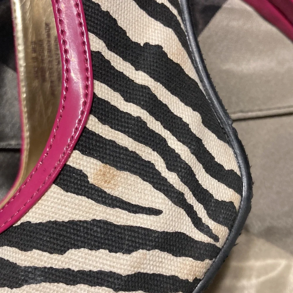 Candie’s zebra print heels Black white and pink size 10 - Picture 6 of 9